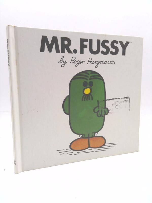 Mr. Fussy (mr. Men Hardbacks) by Roger Hargreaves - Etsy