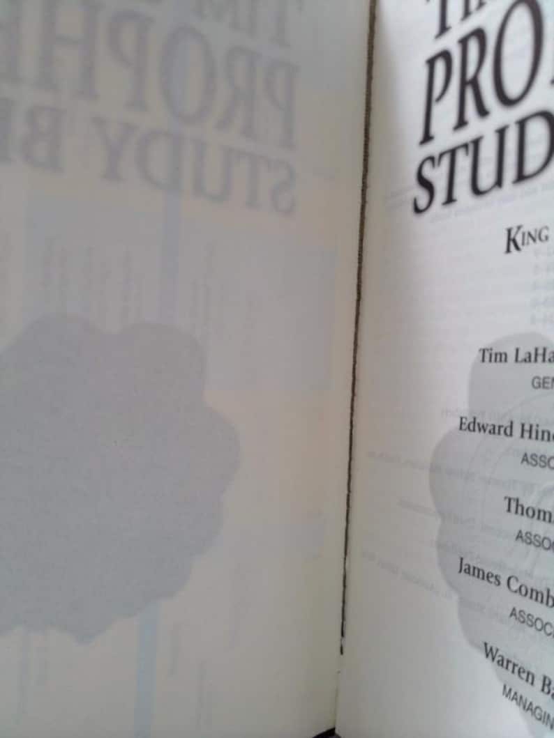 Prophecy Study Bible: King James Version Genuine Black Leather by Tim F. LaHaye image 2