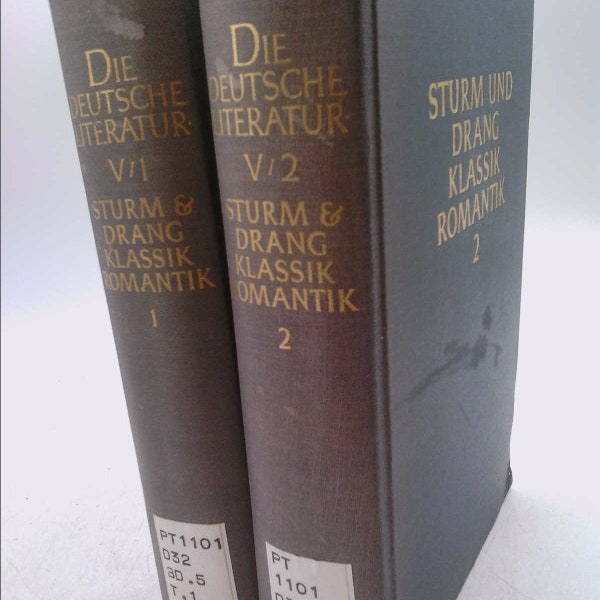 Sturm Und Drang Klassik Romantik 1 Und 2: Texte Und Zeugnisse (Die Deutsche Literatur, 5) by Hans-Egon Haas