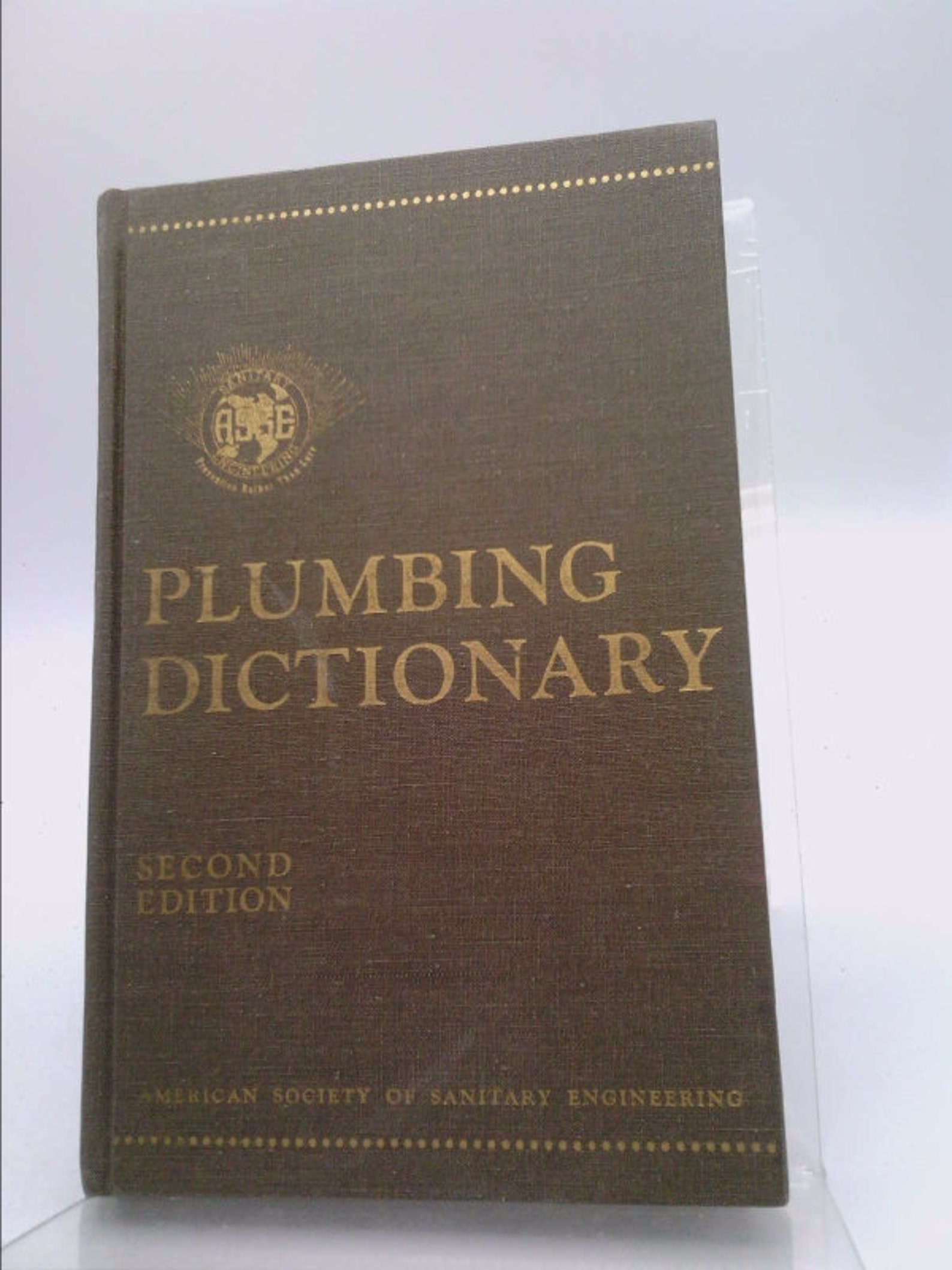 Plumbing Dictionary 1971 1st Edition 131 Pages Paper Back by Etsy