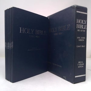 Holy Bible, Red Letter, King James Version, Giant Print: Special 7 ...