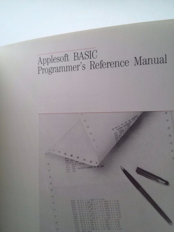 The Applesoft Basic Programmer's Reference Manual by Scot Kamins - Etsy