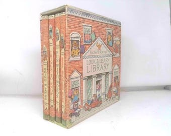 Richard Scarry's Look & Learn Library 4 Volumes by Richard Scarry