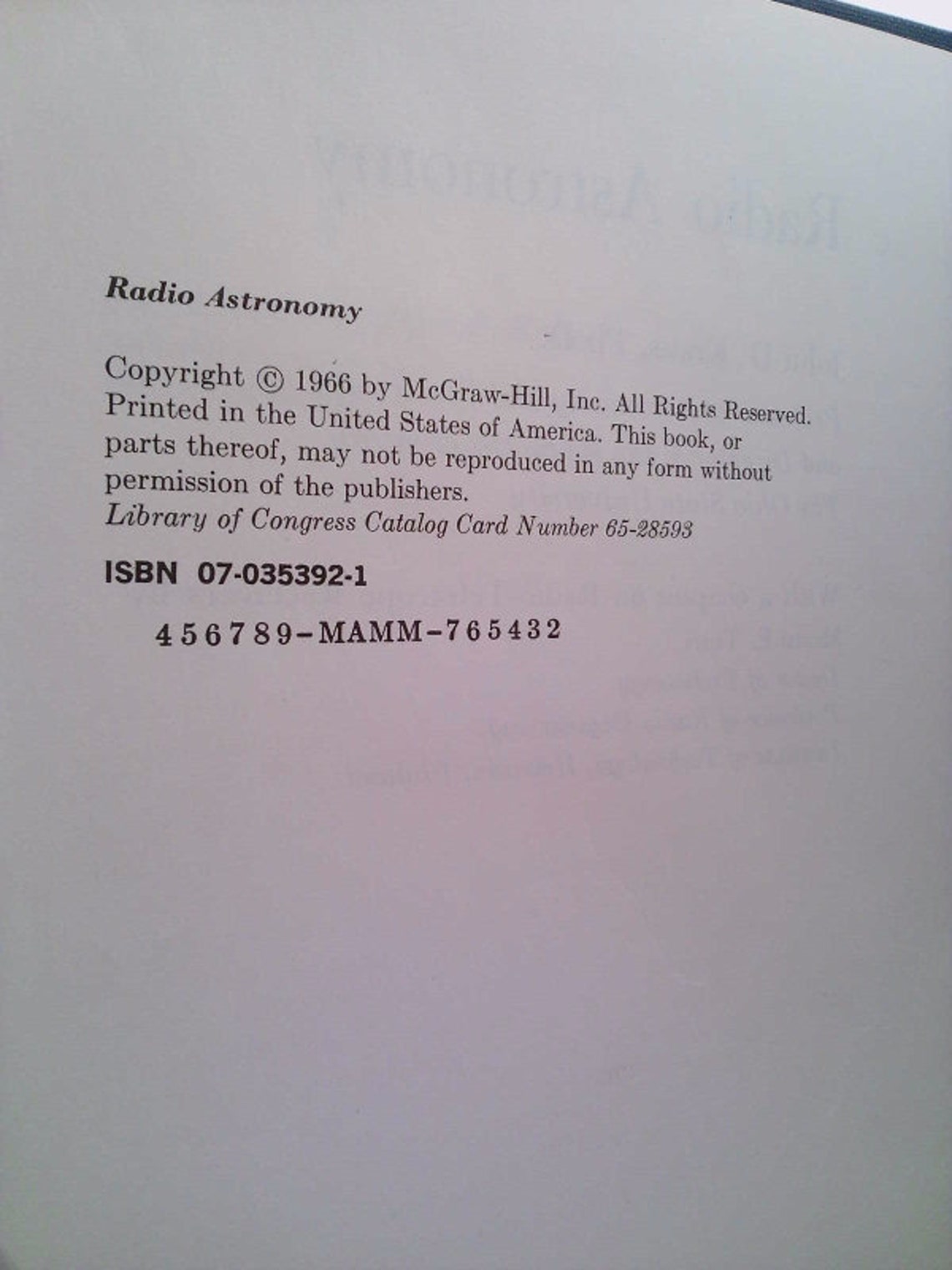 Radio Astronomy by John D. Kraus Etsy