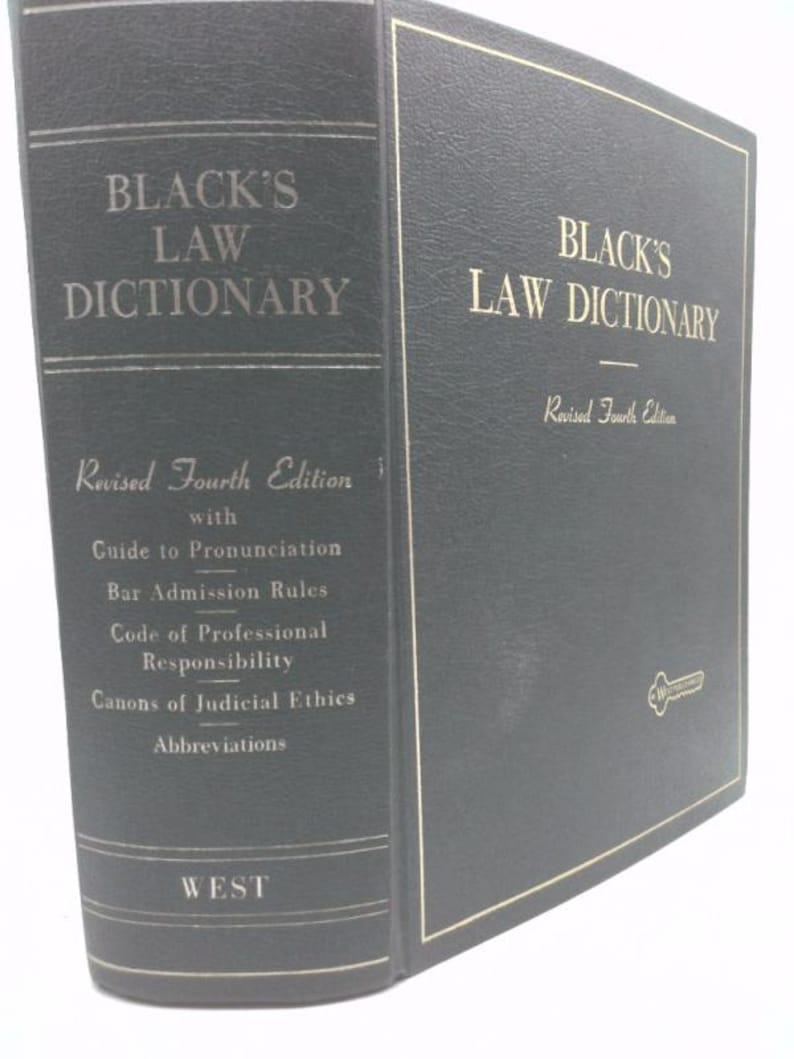 Black's Law Dictionary Revised Fourth Edition by Henry Campbell Black image 1