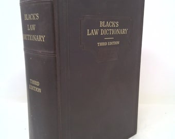 Black's Law Dictionary Third Edition by Henry Campbell Black