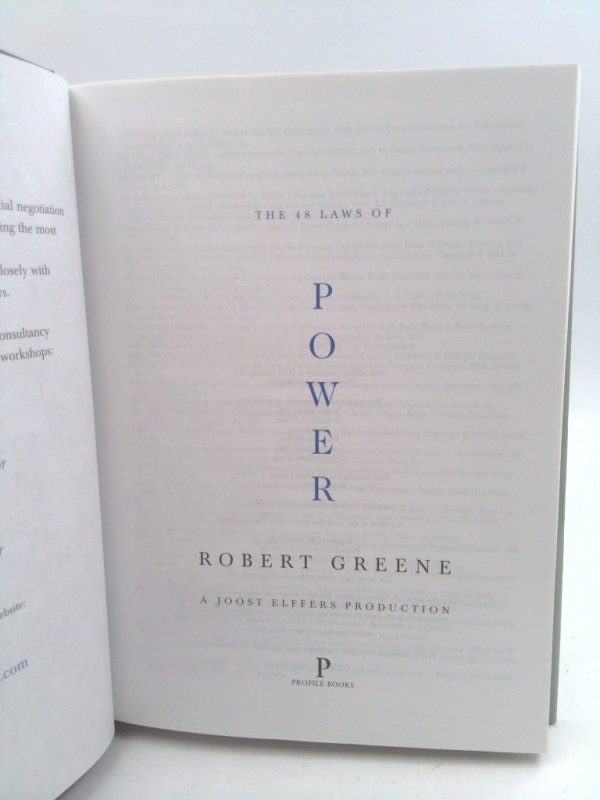 The 48 Laws of Power : Greene, Robert, Elffers, Joost