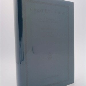 May include: A dark blue hardcover book with the title "Great Enterprise" printed in silver lettering on the front cover.