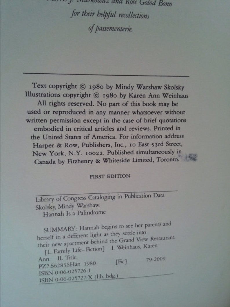 Love from Your Friend, Hannah by Mindy Warshaw Skolsky Love from Your Friend, Hannah by Mindy Warshaw Skolsky