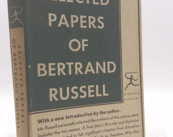 Selected Papers of Bertrand Russell (The Modern Library, No. 137) by Bertrand Russell