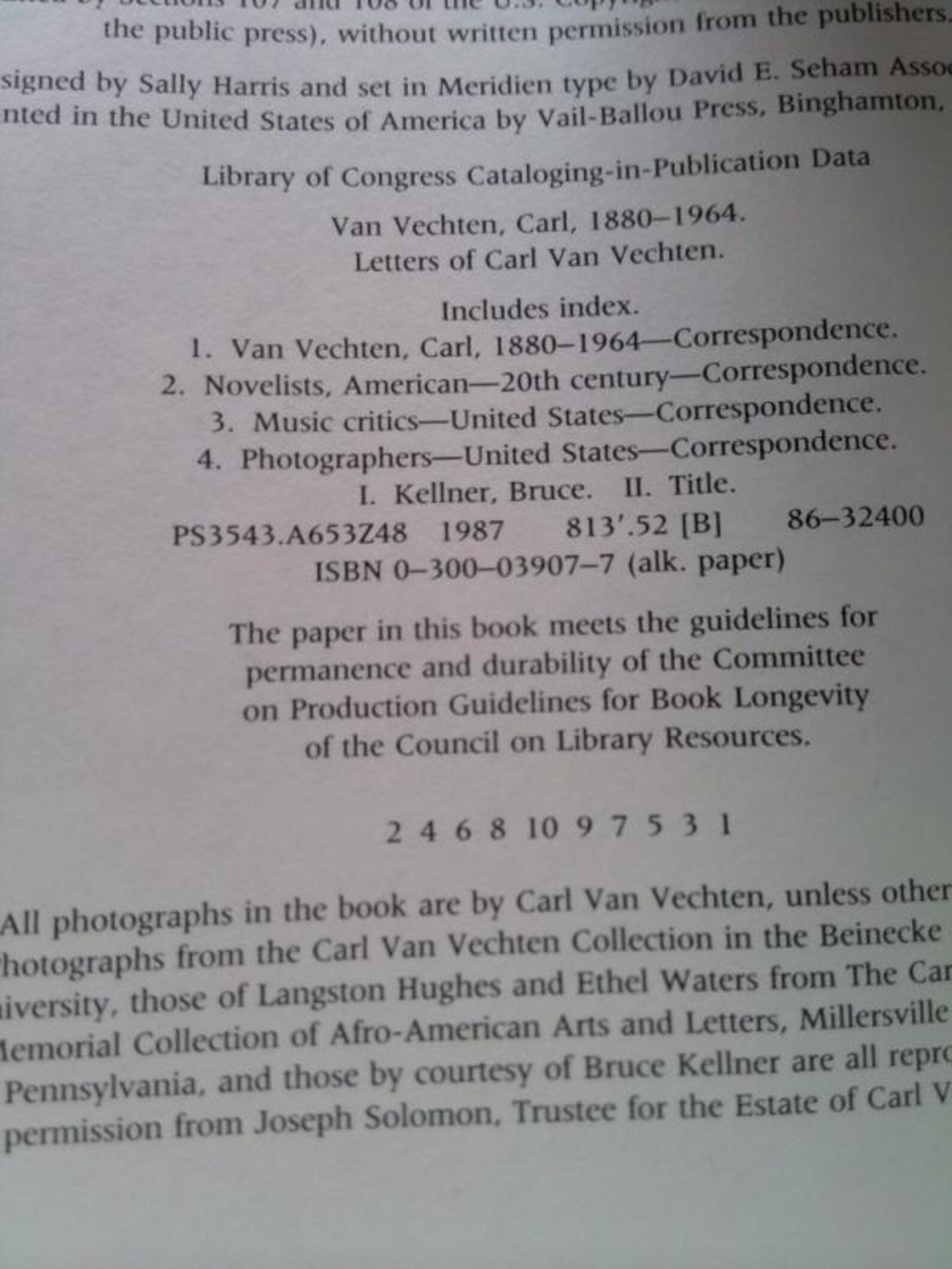 Letters of Carl Van Vechten by Carl Van Vechten - Etsy