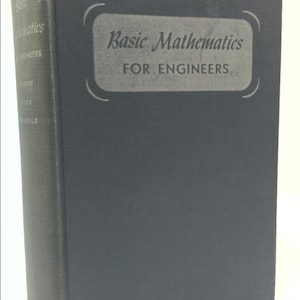 May include: A black book with the title "Basic Mathematics for Engineers" on the cover.