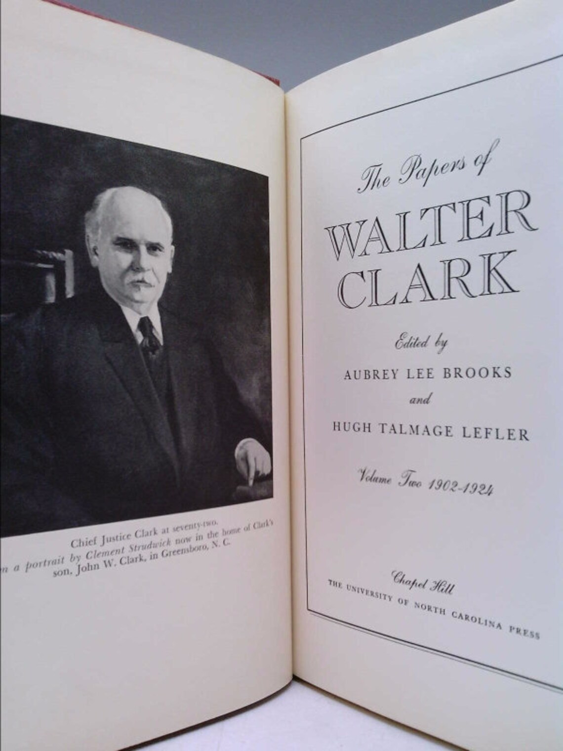 The Papers of Walter Clark Volume Two 19021924 by Walter Etsy