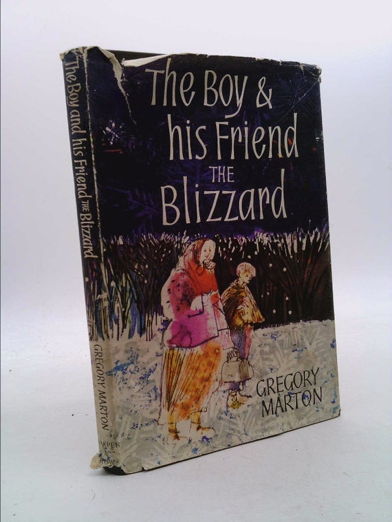The Boy And His Friend The Blizzard By Gregory Marton Etsy