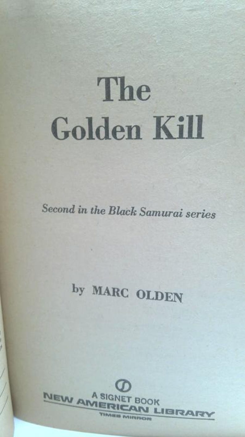 Samurái negro (Un libro de sellos) de Marc Olden imagen 2