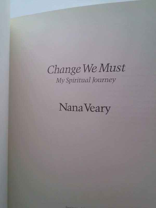 Change We Must : My Spiritual Journey by Nana Veary - Etsy