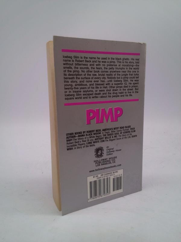 Pimp: the Story of My Life by Iceberg Slim - Etsy