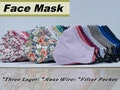 Face Masks with Nose Wire | Face Masks for Women | Reusable | Washable | Nose Wire | Adjustable Ear Loops