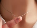 925 Sterling Silver Cross Necklace • Baptism Gift • Confirmation Gift • Easter Gift • Christmas Gift • Gift for Her • H039