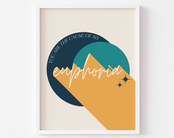 BTS Euphoria Wall Art Print | Instant Digital Download
