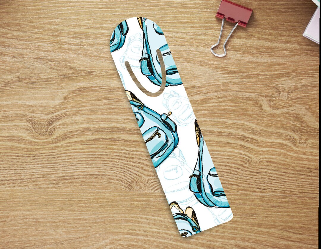 Blue Backpack Aluminum Bookmark, Back to School Gift (1.25x5 Inches) - Etsy