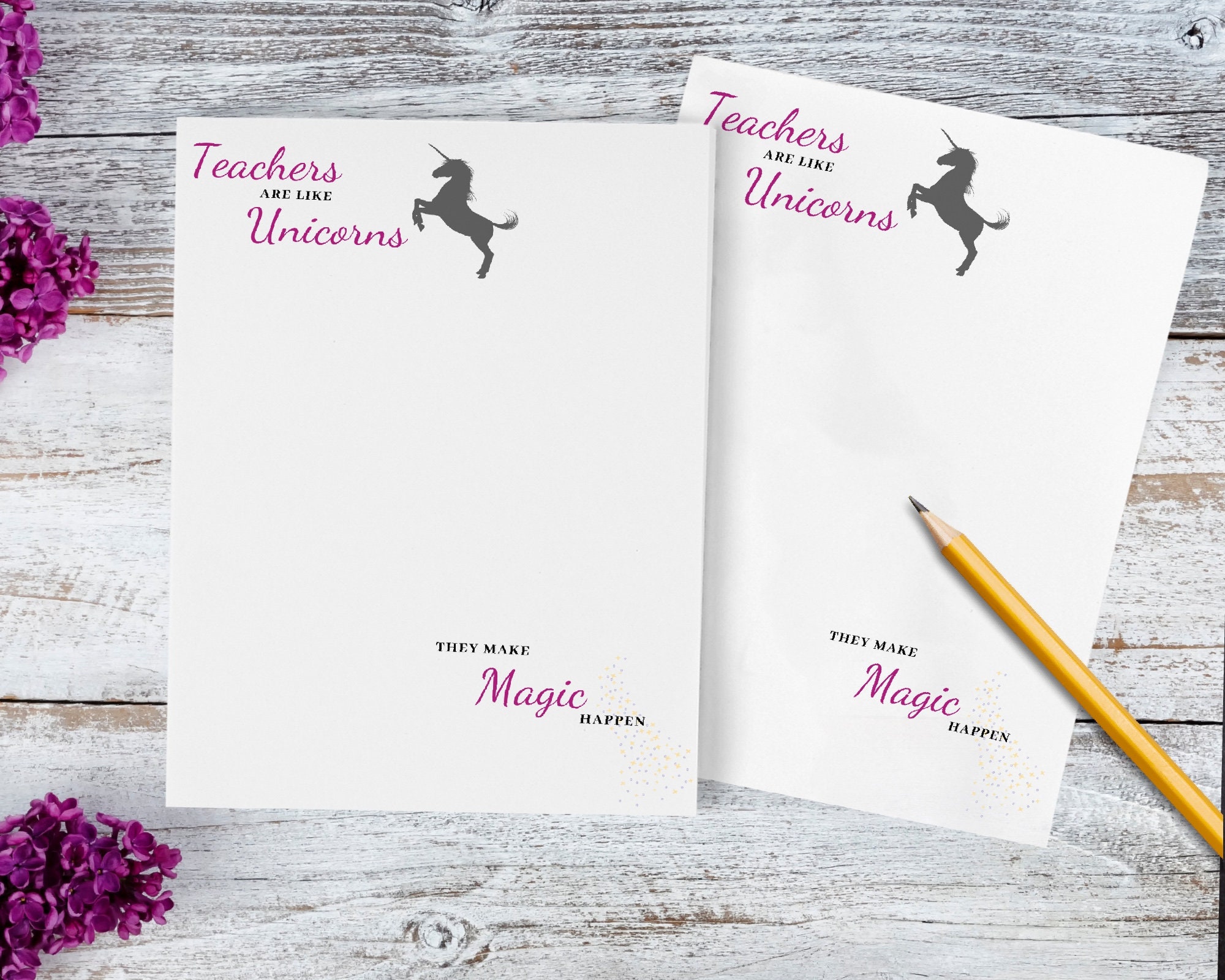 Teacher Gifts Notepad Gift for Educators Teachers Are Like Etsy