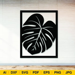 Monstera Dxf - Etsy