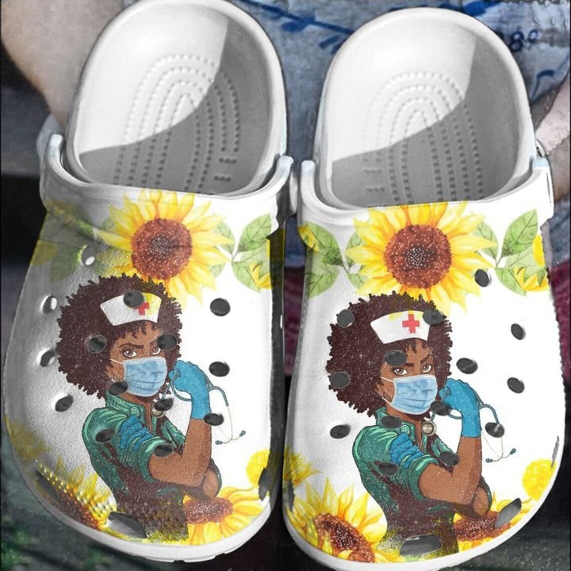 sunflower crocs amazon