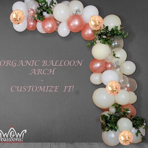 Organic Balloon Garland Custom DIY Balloon Kit Custom Balloon Garland, Balloon Arch, Balloon Backdrop Baby Shower Birthday Bar Mitzvah