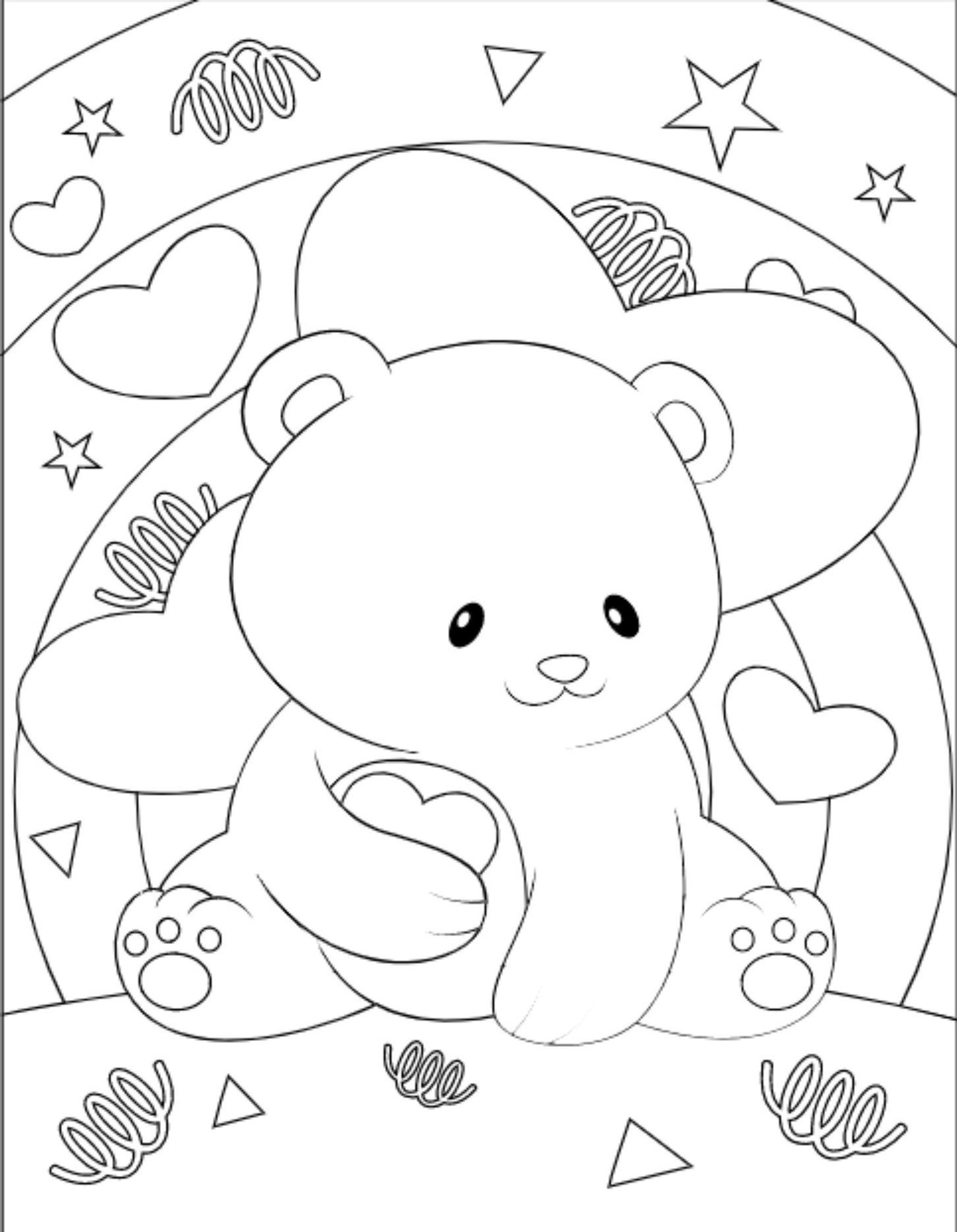 10 Adorable Animal Valentines Coloring Pages to Print