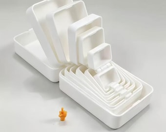 Prank Nesting Box Set of 6, Box Inside Box Gag Gift, Choose Your Color, Funny Surprise Trick Present, 6 Nested Flip Top Plastic Boxes