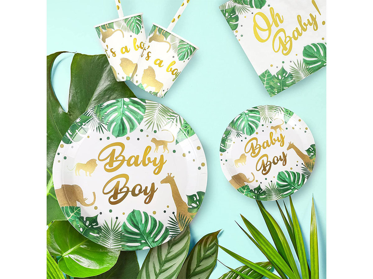 Baby Shower Tableware Plates and Napkins Baby Boy Etsy