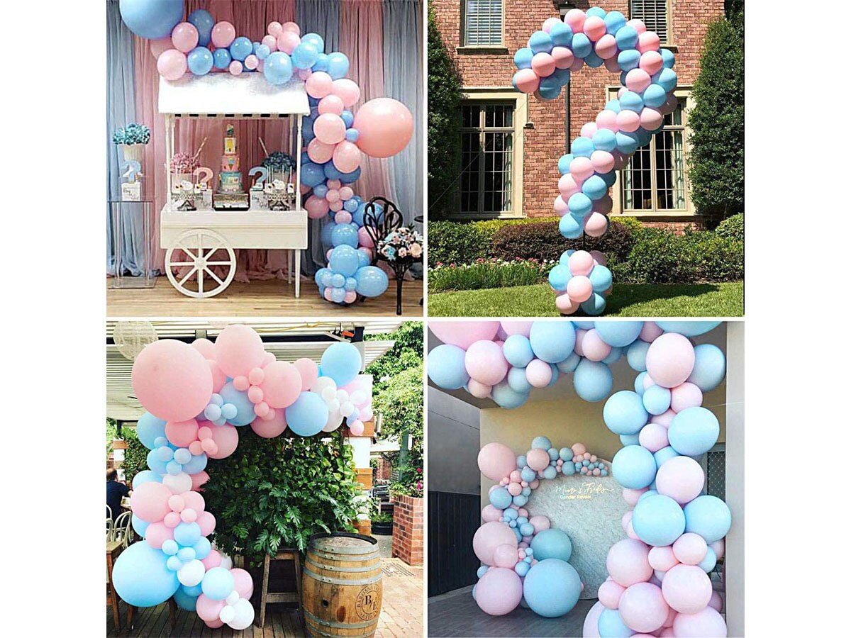 Gender Reveal Balloon Garland Arch Kit 104pcs Baby Pink and Etsy