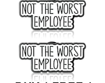 Humorous Text Emotional Support Coworker Enamel Lapel Pin Funny Office Stress Relief Decor Brooch Gift for Workers