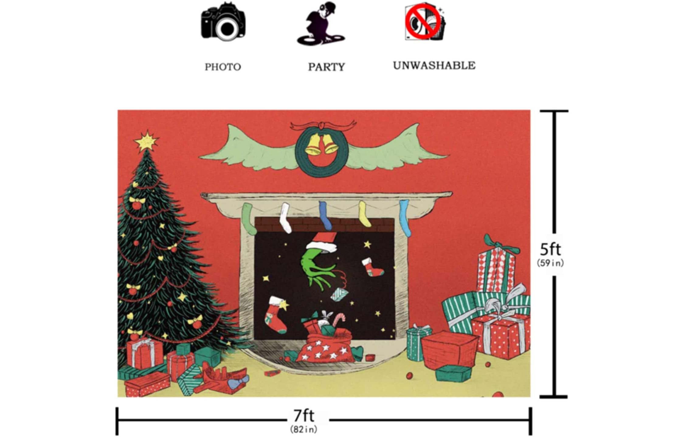 82 X 59 Cartoon Christmas Fireplace Photography - Etsy 82 X 59 Cartoon Christmas Fireplace Photography - Etsy