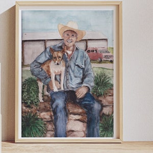 Custom Hand-Painted Portrait Painting, Couple Portrait, Watercolor Family Portrait, Custom Wedding Gift, Personalized Mother&#39;s Day Gift