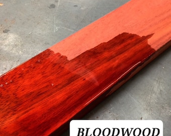 BLOODWOOD cutting board blank. Roughly 1"x1.5"x18"