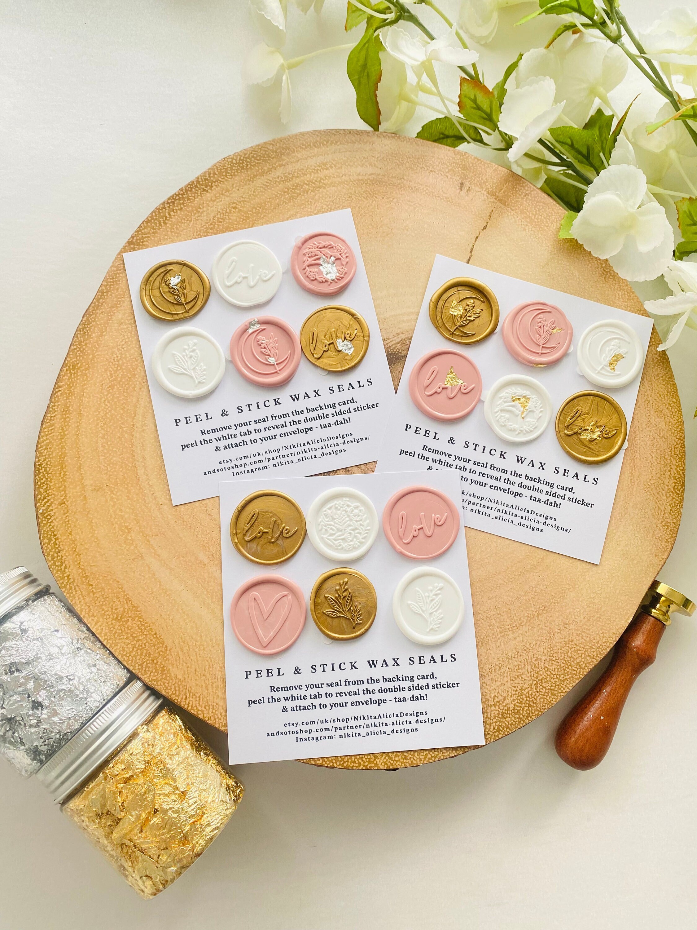  50 Pack Self Adhesive Wax Seal Stickers, Heart Gold Stickers,  Pre-Made Real Wax Seals, Envelope Seal Stickers, Envelope Seals, Wedding  Envelope Seals, Wedding Invitation Stickers,Birthday Baby Shower