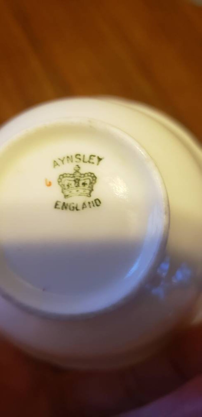 Aynsley shamrock teacup