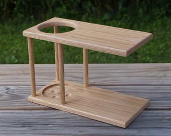 Kitchen organizer- spice rack, utensil holder, kitchen utensil holder, cooking utensil holder, solid wood red oak
