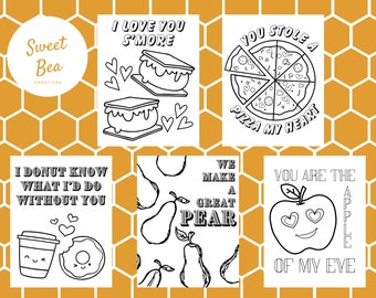 Valentines Pun Coloring Pages