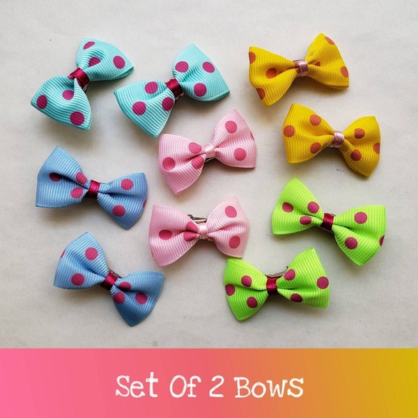 Doll Hair Bow Etsy
