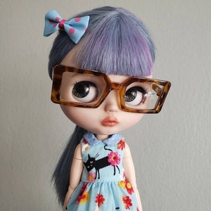 Oversized for Blythe Doll, Square Glasses for Blythe, Blythe Doll Sunglasses, Blythe Sunglasses, Blythe Doll Glasses, Blythe Accessories image 1