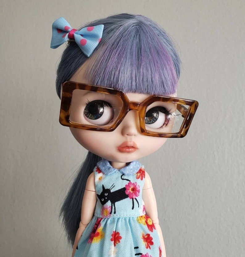 Oversized for Blythe Doll, Square Glasses for Blythe, Blythe Doll Sunglasses, Blythe Sunglasses, Blythe Doll Glasses, Blythe Accessories image 1