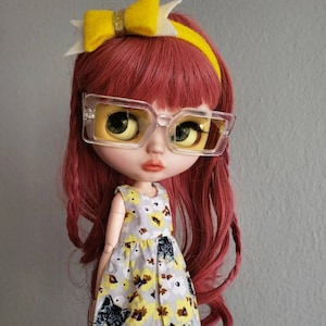 Oversized for Blythe Doll, Square Glasses for Blythe, Blythe Doll Sunglasses, Blythe Sunglasses, Blythe Doll Glasses,  Blythe Accessories