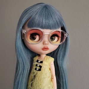Gradient Glasses for Blythe Doll, Round Glasses for Blythe, Blythe Doll Sunglasses, Blythe Doll Glasses, Cat Glasses, Dog Glasses, 1/6 BJD