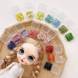2 Miniature Hair Clips, 3cm Hair Clip, Doll Hair Accessories, Hair Clip For Blythe, Blythe Accessories, Doll Hair Clip, 1/3 1/4 1/6 BJD Doll