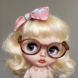 Blythe Doll Large Bow, Pullip Doll Hair Bow, BJD Doll Headpiece, Blythe Accessories, Blythe Clothes, Blythe Doll Animal Print Head Band