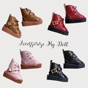 British Style PU Leather Shoes for Blythe, Licca, Azone, Pullip, Blythe Shoes, Blythe Clothes, Blythe Retro Leather Shoes, Pullip Doll Shoes image 1