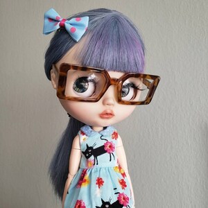 Oversized for Blythe Doll, Square Glasses for Blythe, Blythe Doll Sunglasses, Blythe Sunglasses, Blythe Doll Glasses, Blythe Accessories image 4